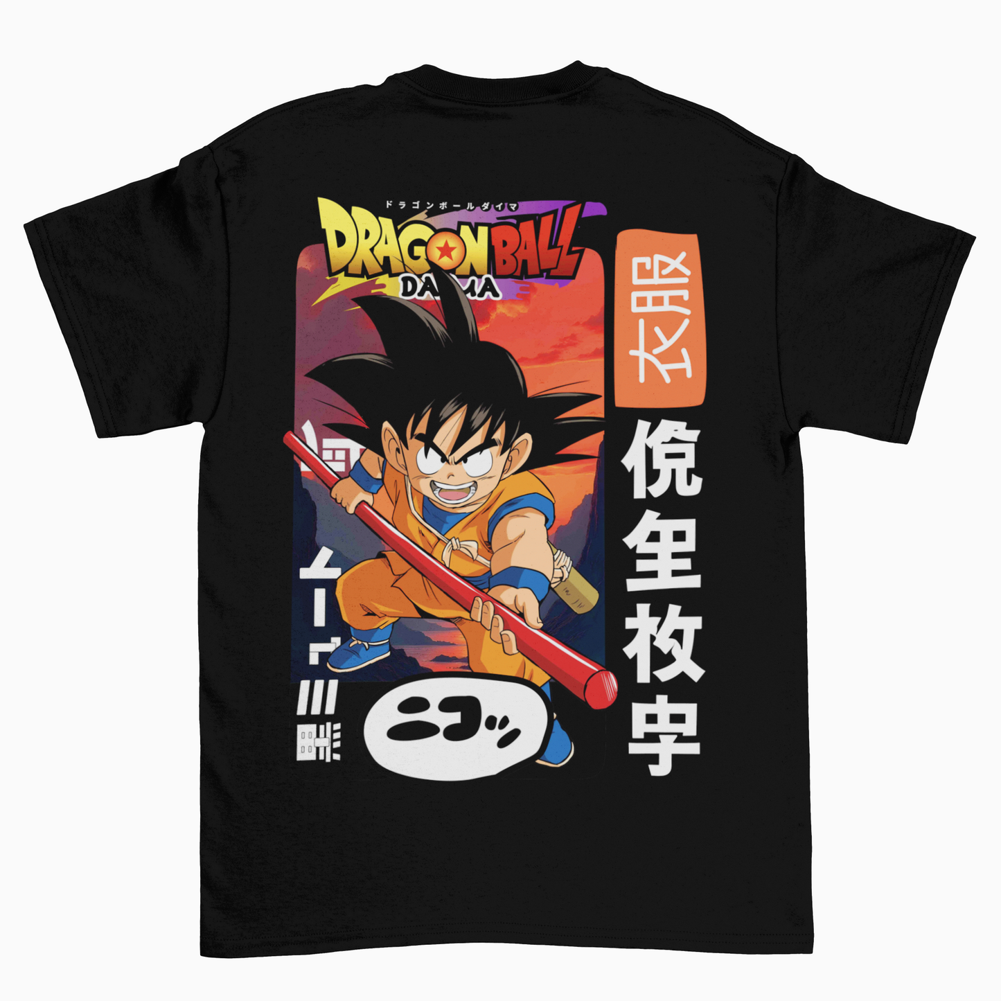 Camiseta Dragon Ball Daima Goku Fighter Espalda