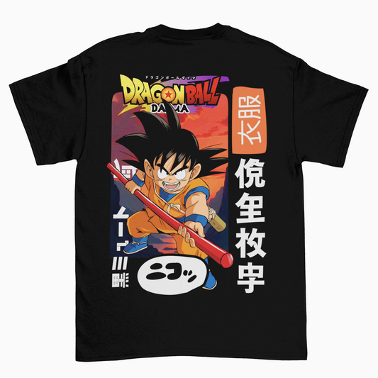Camiseta Dragon Ball Daima Goku Fighter Espalda