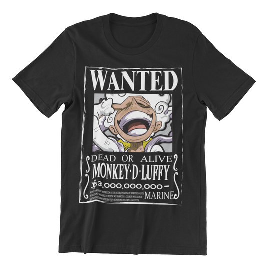 Camiseta One Piece Luffy WANTED Ver 2.0