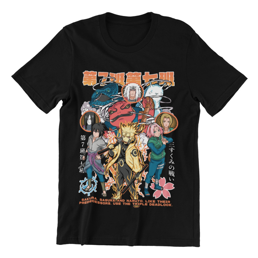 Camiseta Sakura Sasuke & Naruto